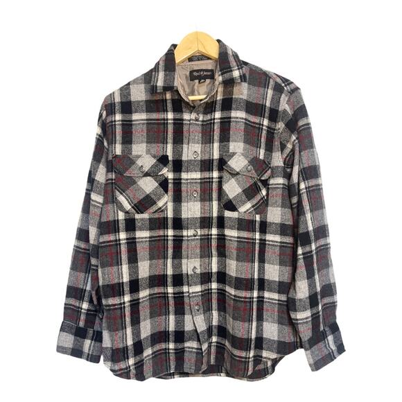 OTHER Other - REED ST JAMES Button Down Plaid Checkered Flannel/Shacket/Wool Shirt. Size M